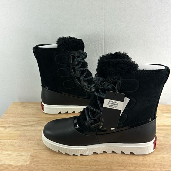 Sorel Joan of Artic Next Lite WP Boot- Black/Sea Salt- Size 8- NIB - Picture 5 of 8